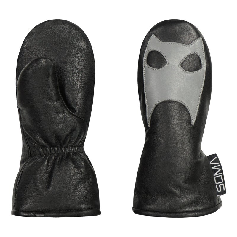 Lasten nahkarukkaset - Batman /  Musta - harmaa